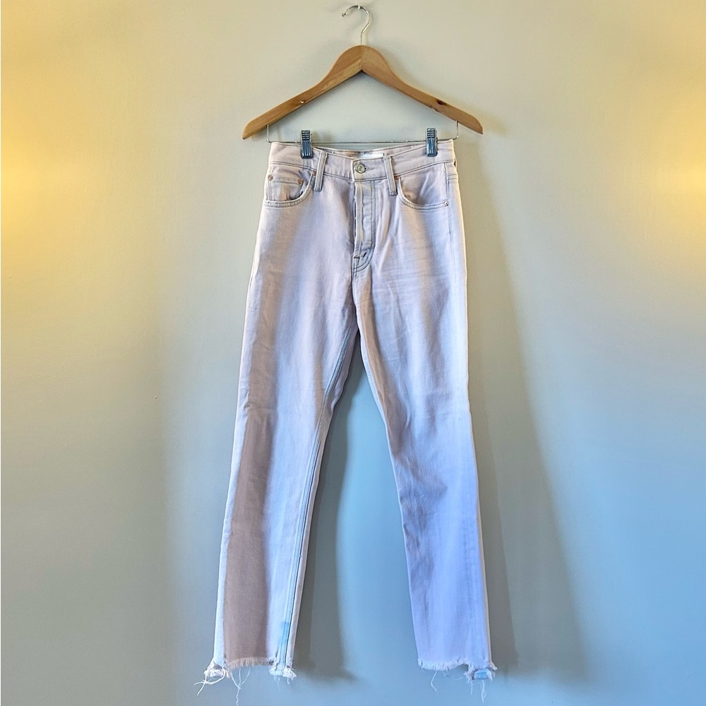 MOTHER Soft Blue Ankle Jeans